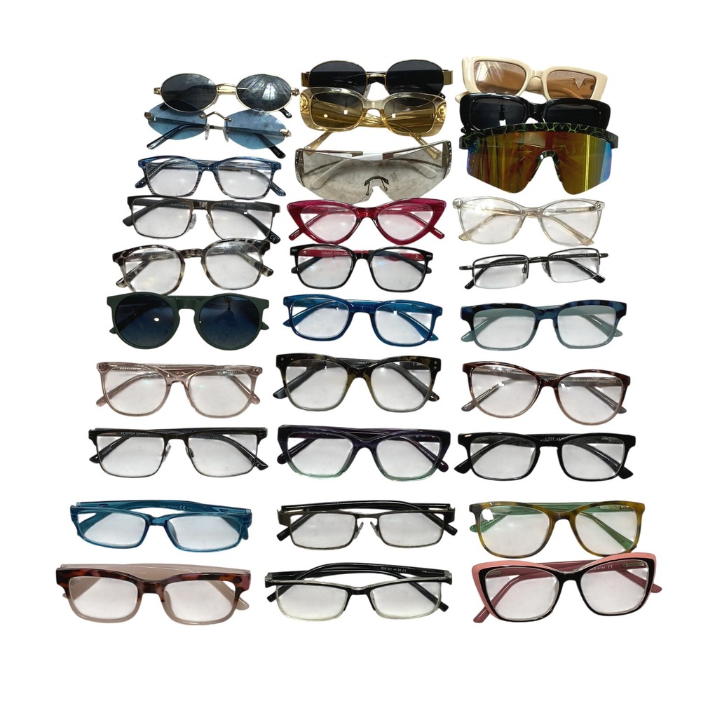 Lof Of 30 Mixed Eyewear Sunglasses Unisex Glasses OS Bundle